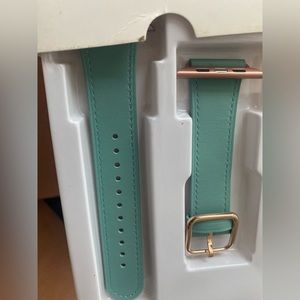 Tiff Blue French Goat Leather Strap - Handmade Leather Watch Strap🌸